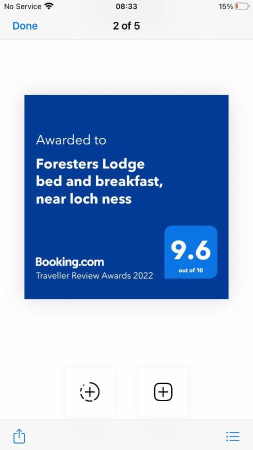 Foresters Lodge Bed And Breakfast, Near Loch Ness Inverfarigaig Екстериор снимка